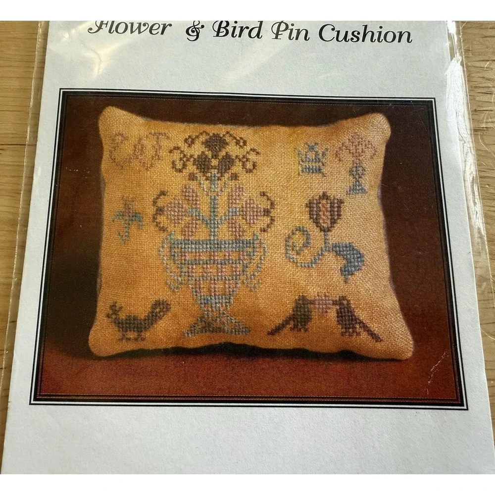Dames Of The Needle / Finger Work Flower &‎ Bird Pincushion Pattern